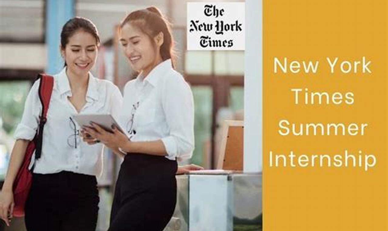 New York Times Internship Summer 2024