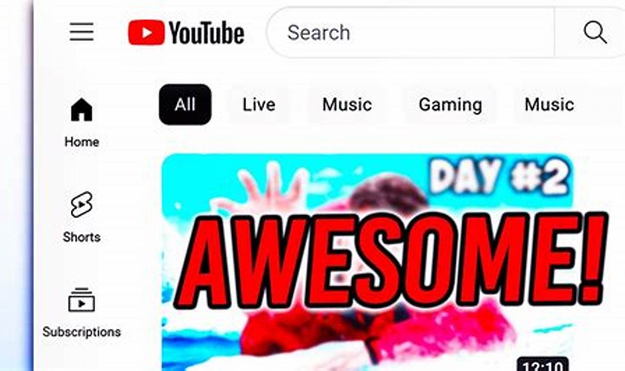 New Youtube Layout April 2024