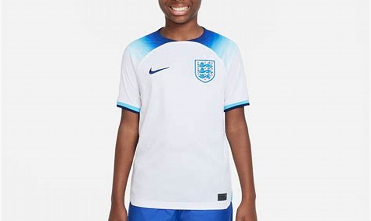 Nike England 2024 Home Shirt Junior Sizing