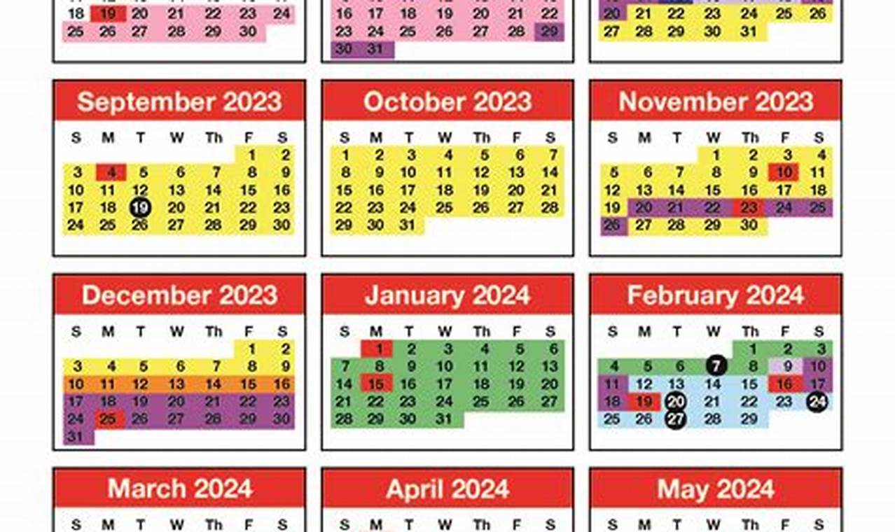 Niu Calendar Fall 2024