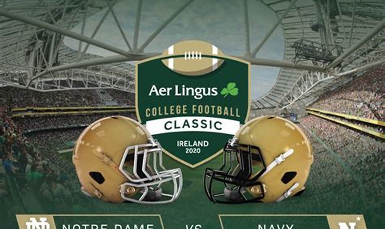 Notre Dame Navy Ireland 2024 Tickets