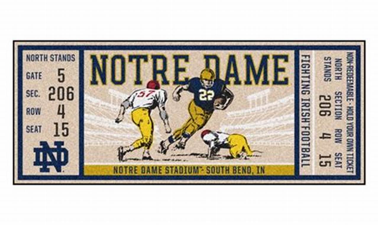 Notre Dame Navy Tickets 2024