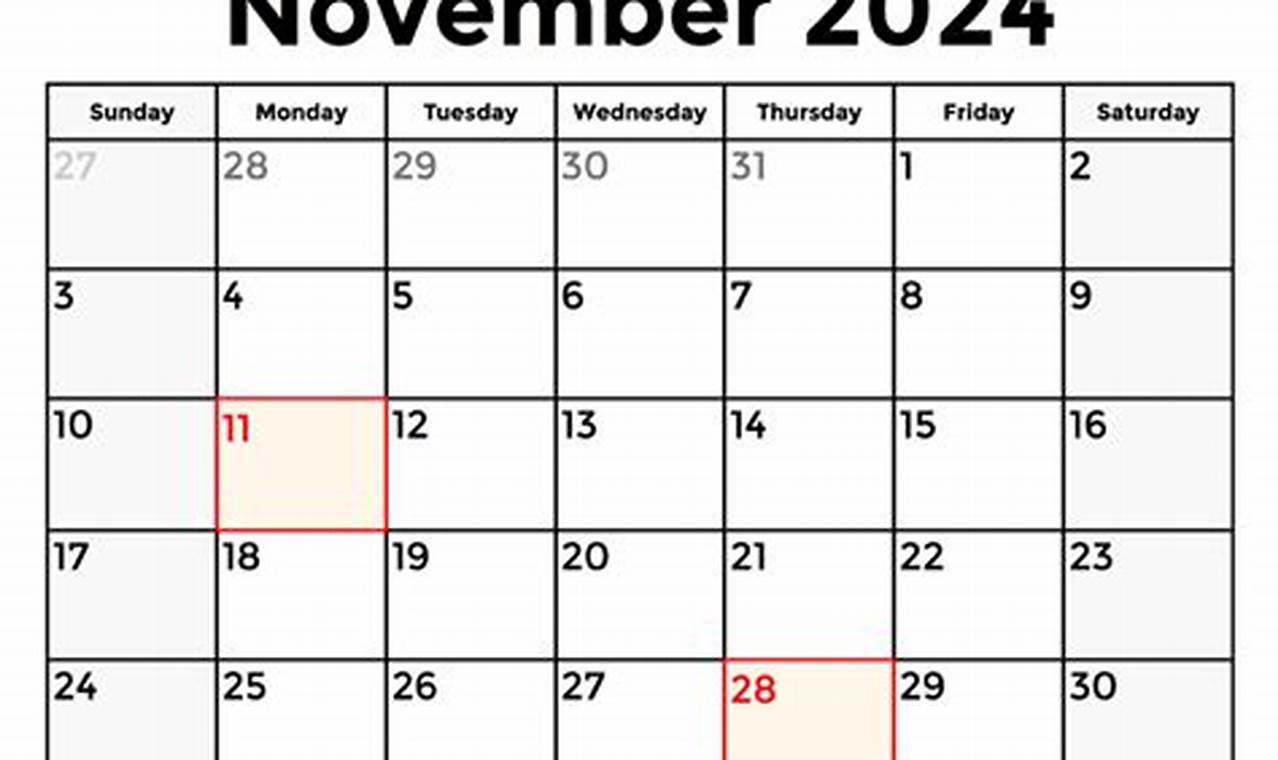 November 2024 Calendar Options Chain Rule