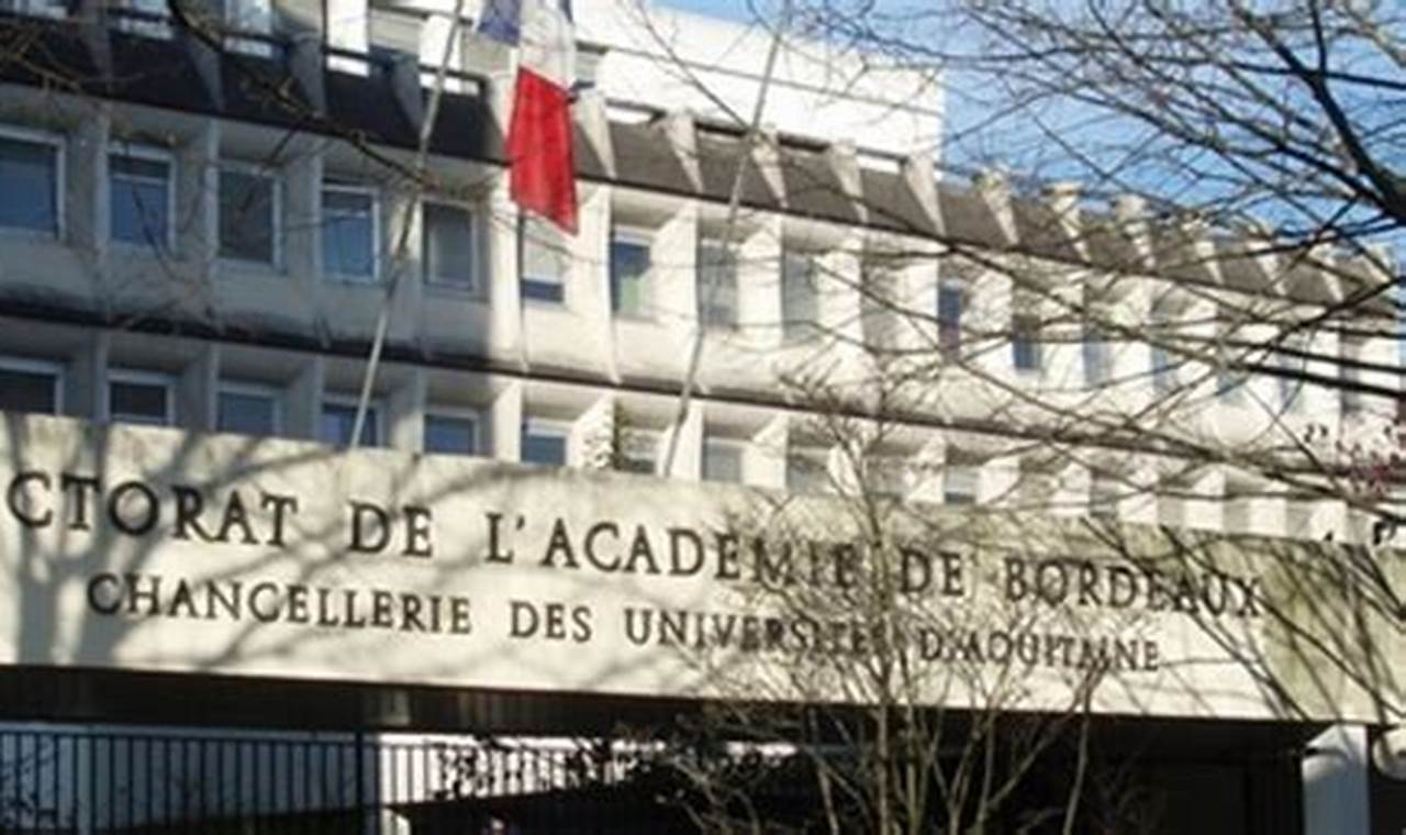 Numéro De Téléphone De L'Académie De Bordeaux
