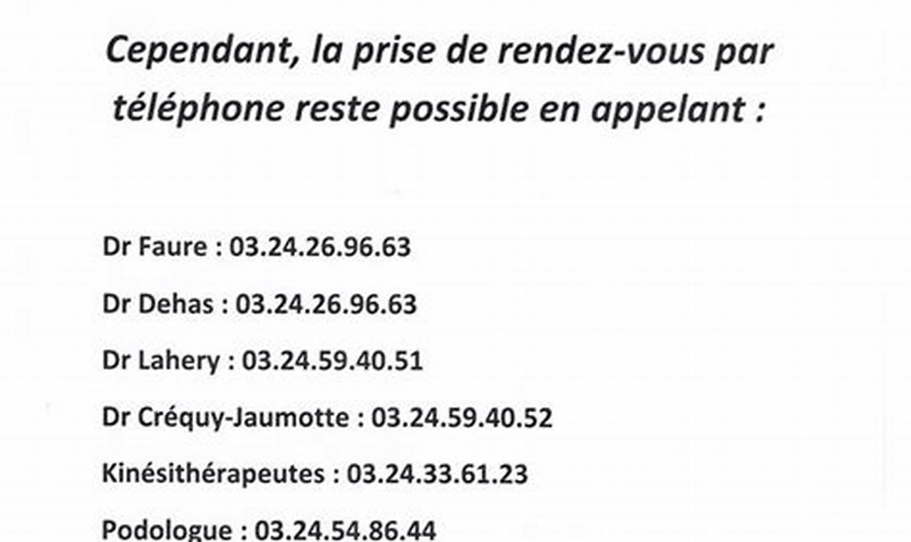 Numéro De Téléphone De La Maison De Santé De Rimogne