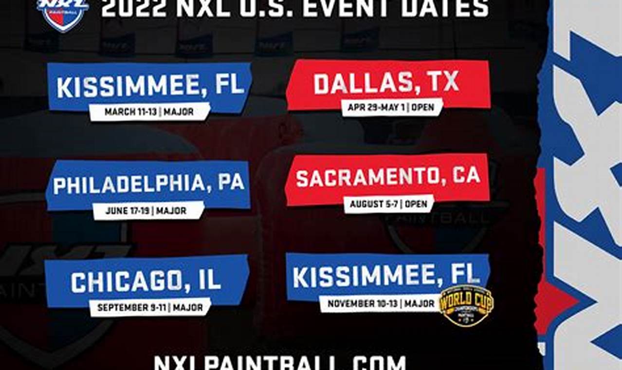Nxl Paintball 2024 Schedule
