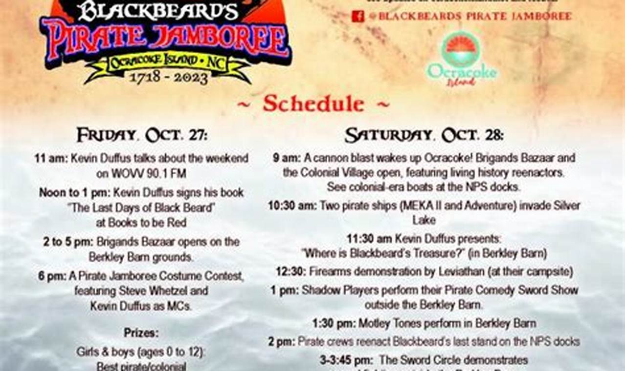 Ocracoke Pirate Festival 2024 Calendar