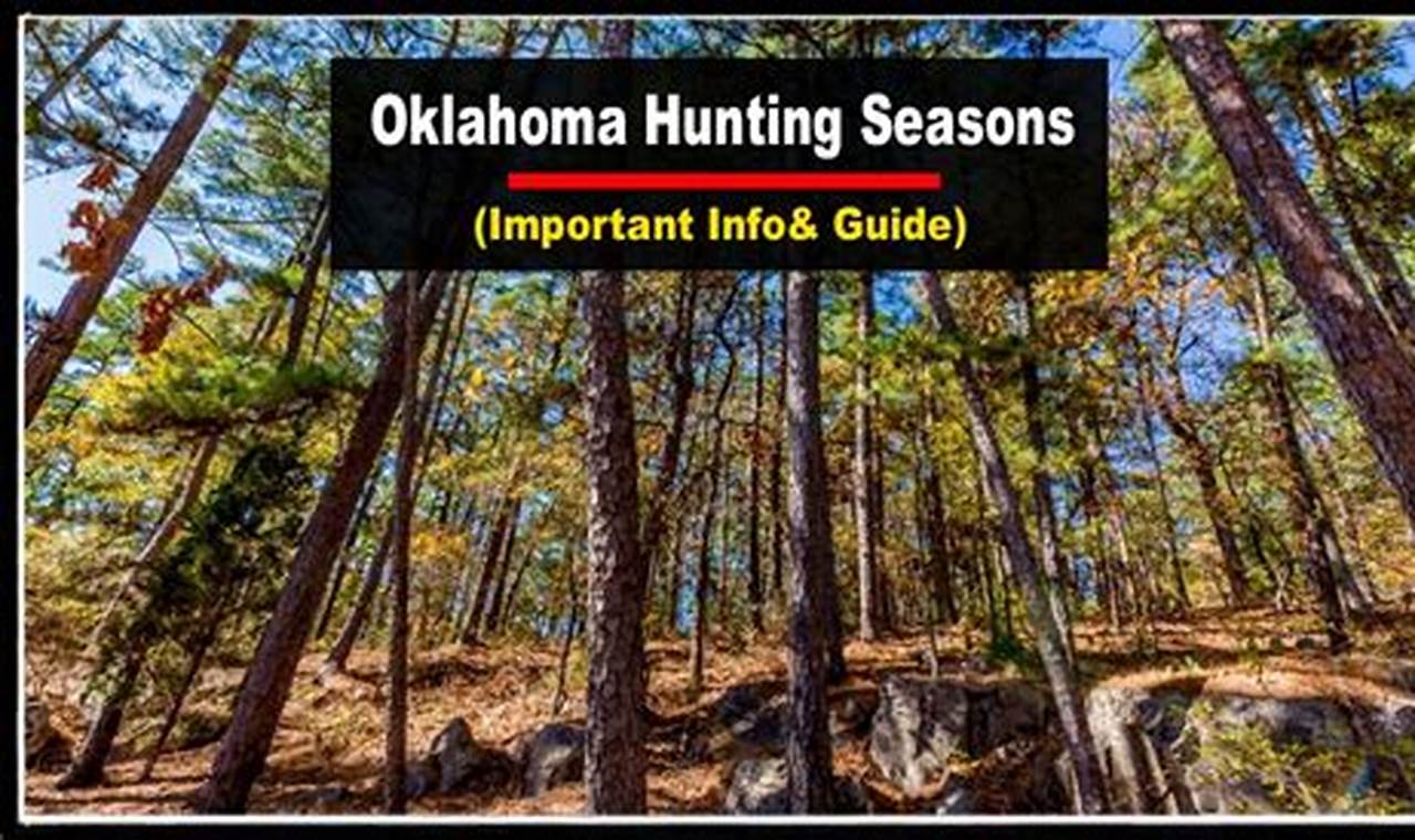 Oklahoma Deer Season 2024 Schedule