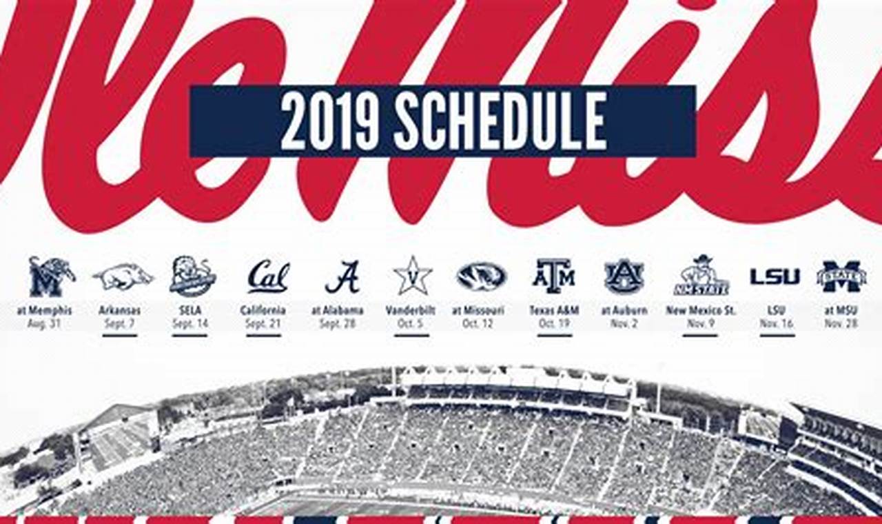 Ole Miss 2024-24 Calendar