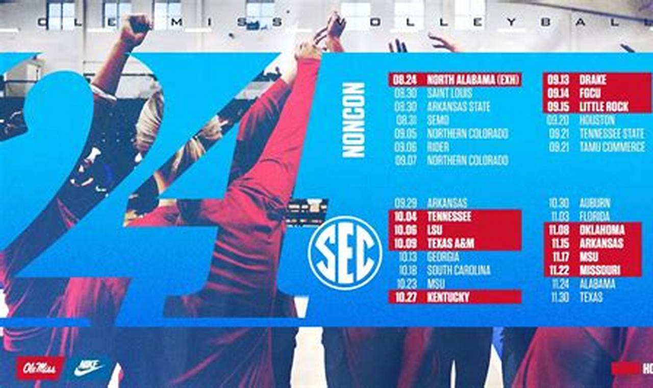 Ole Miss Volleyball Schedule 2024