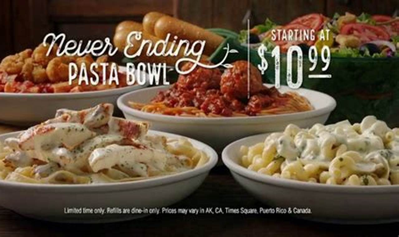 Olive Garden All-You Can-Eat Pasta 2024