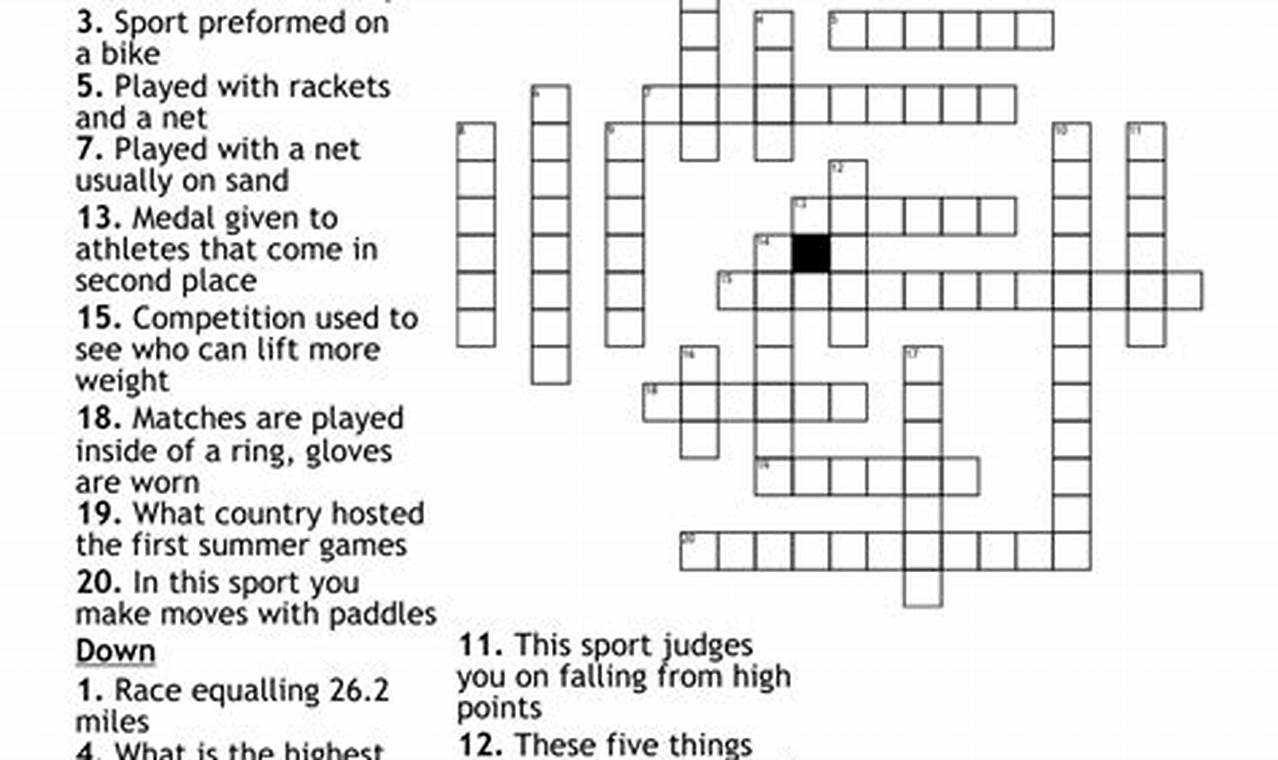 Olympics Track And Field Event Crossword Clue