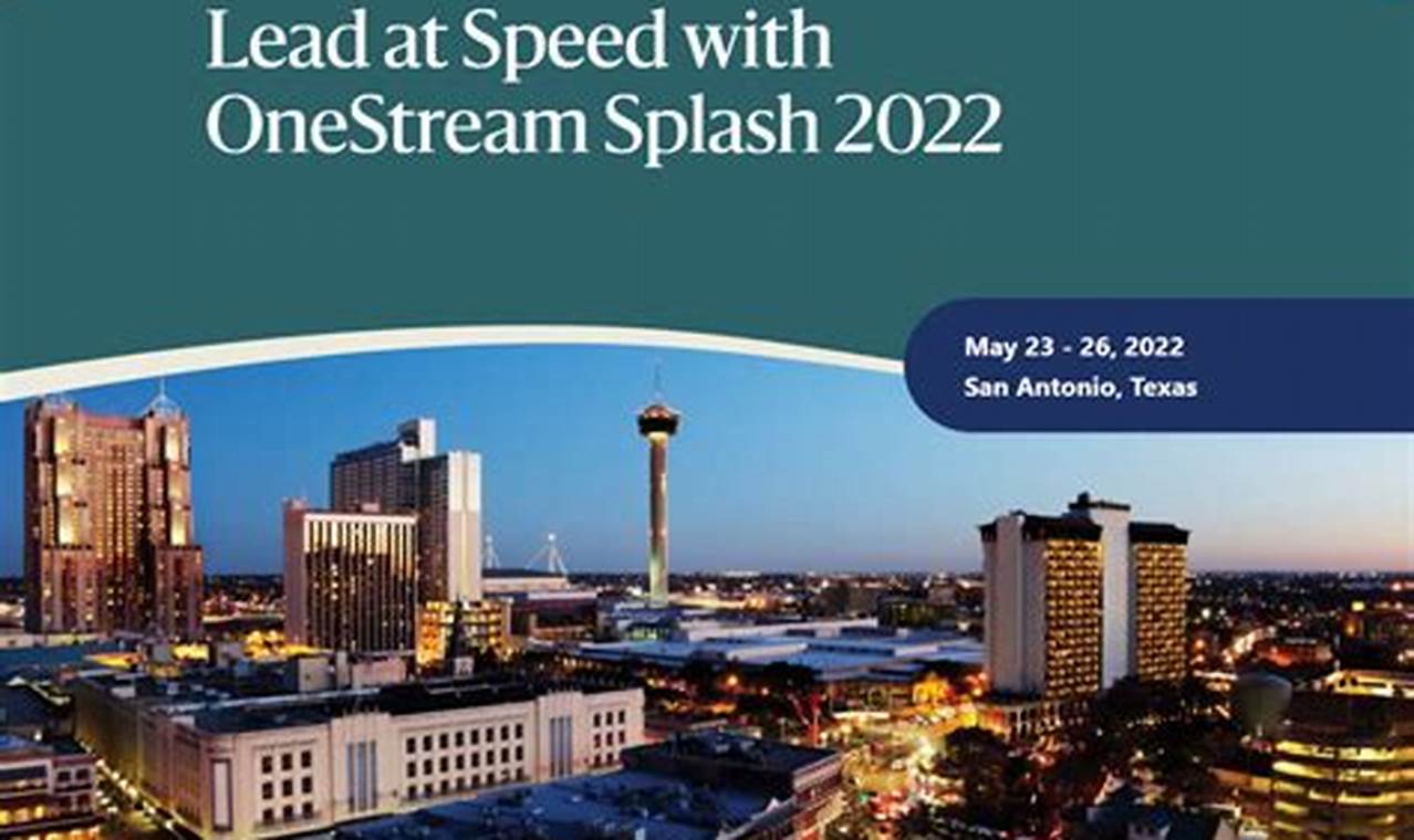 Onestream Splash 2024 Dates And Times