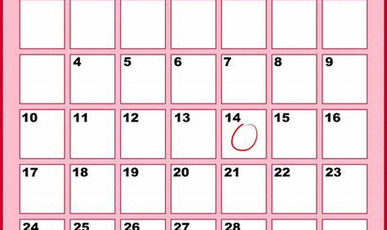 Online Calendar 2024 February Valentine