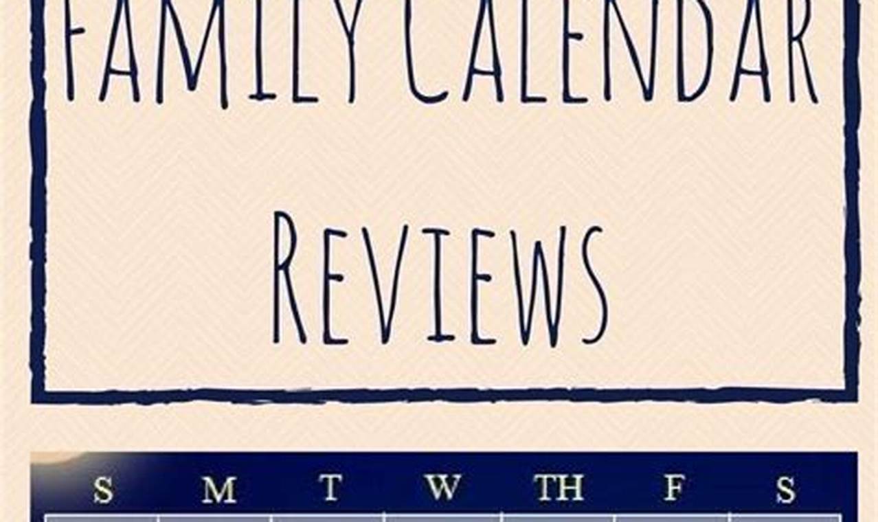 Online Family Calendar Reviews