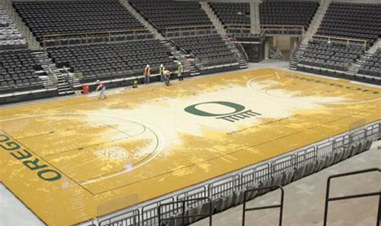 Oregon Basketball Floor