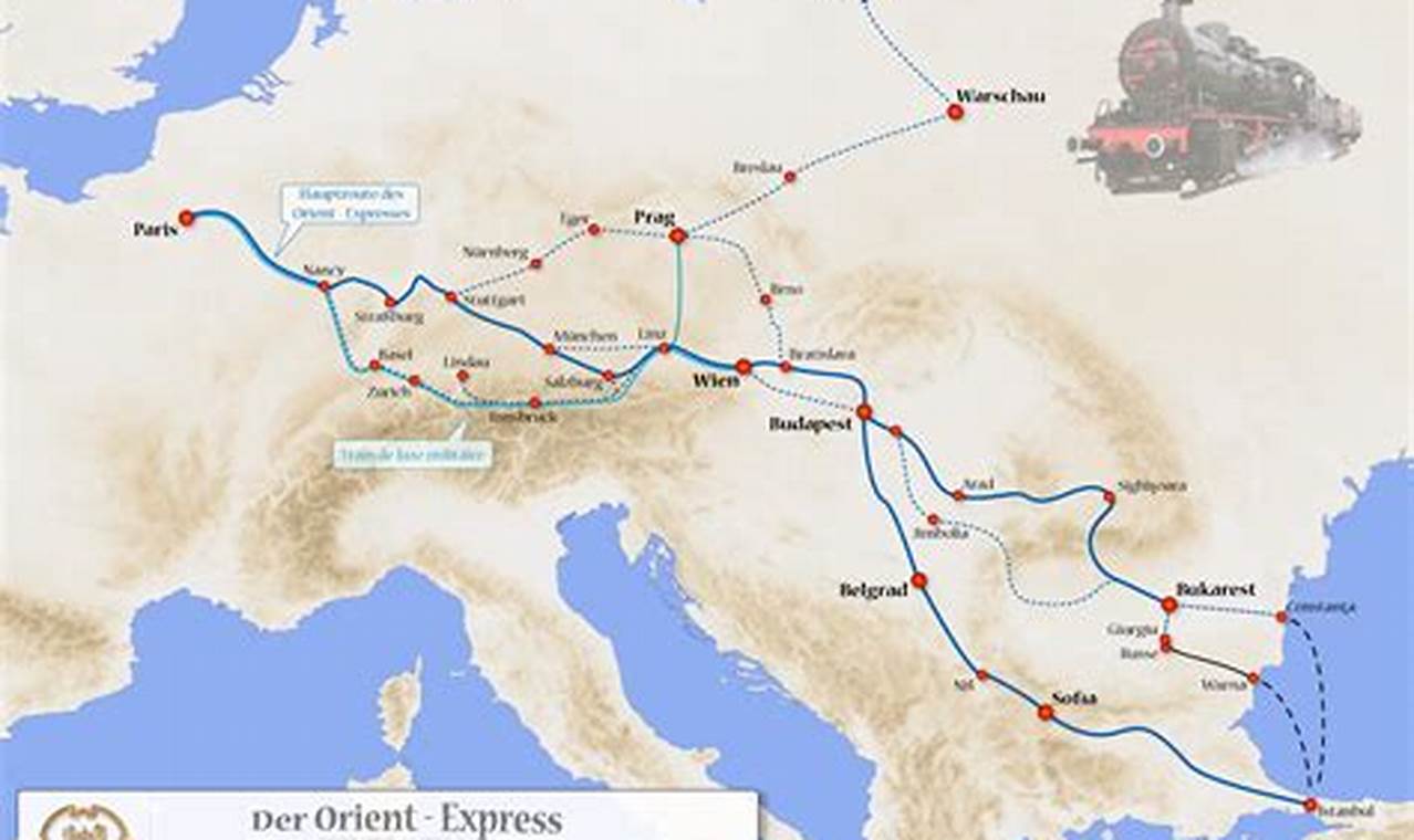 Orient Express 2024 Route
