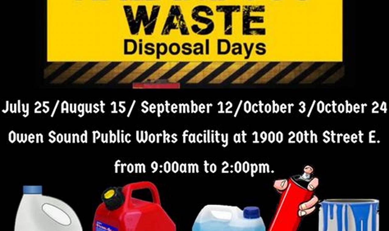 Otsego County Hazardous Waste Day 2024 Dates