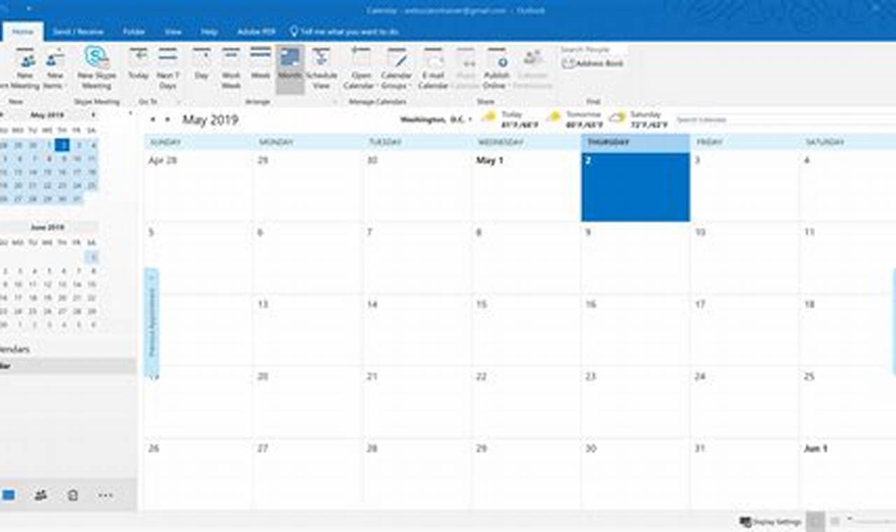 Outlook Calendar Dashboard