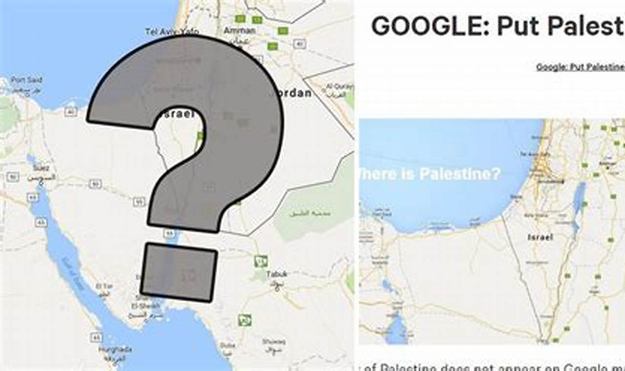 Palestine Removed From Google Maps 2024