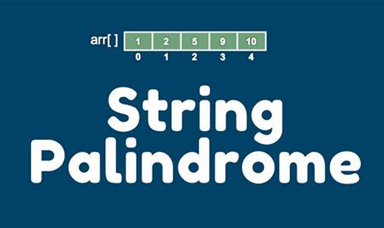 Palindrome String In Java Javatpoint