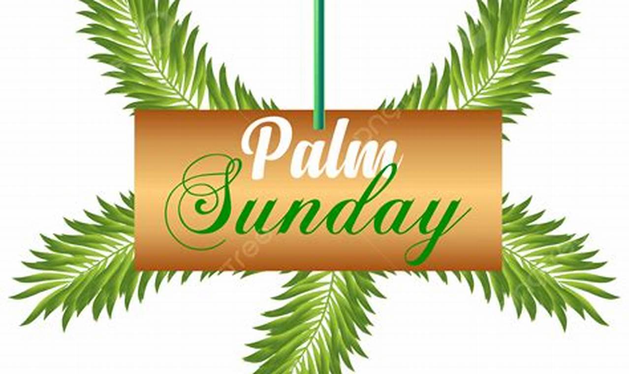 Palm Sunday 2024 Clipart Free