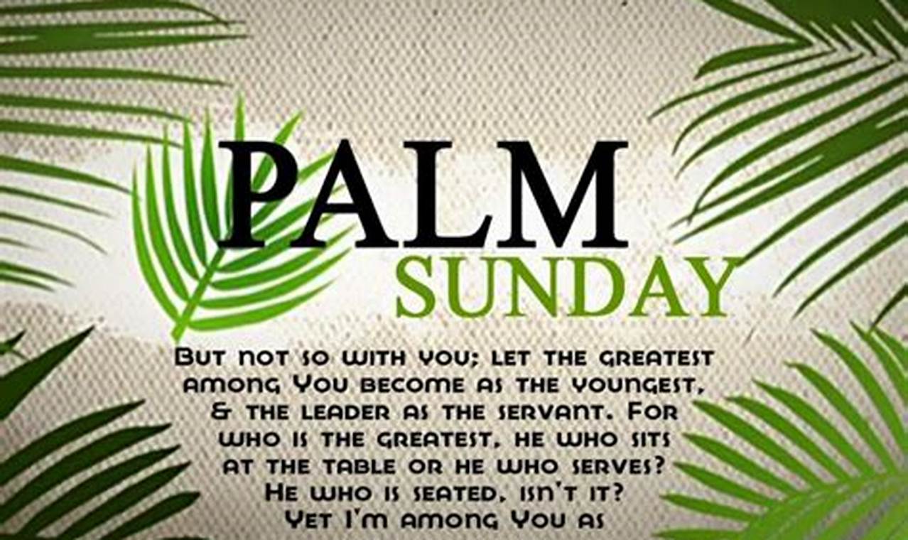Palm Sunday Day 2024 Date