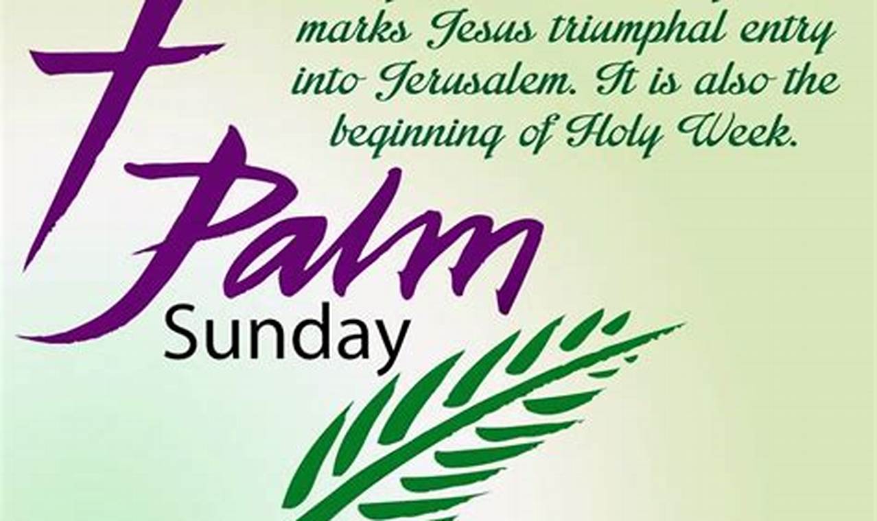 Palm Sunday Significance 2024