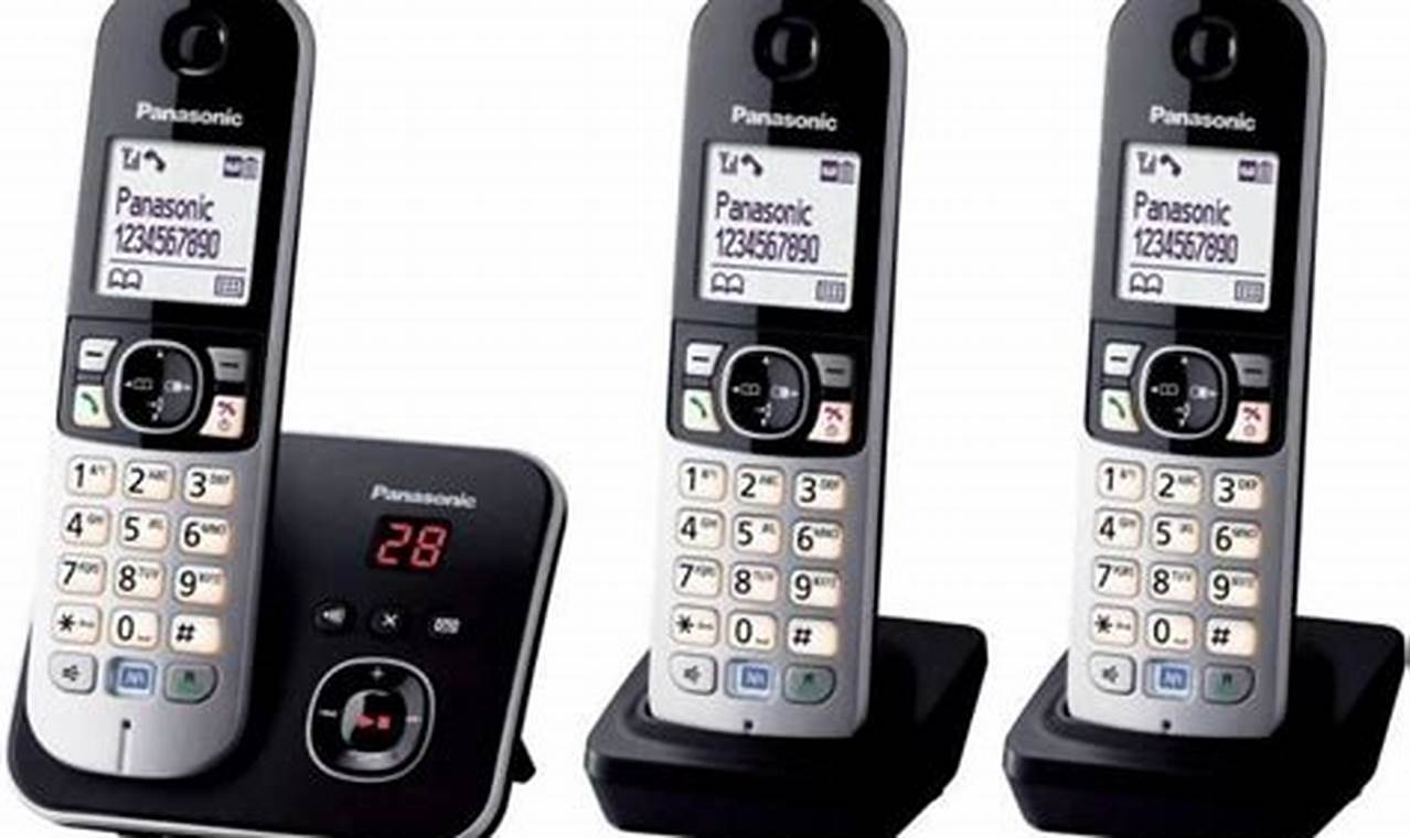 Panasonic Kx Tg6823 Téléphones Sans Fil Répondeur Ecran