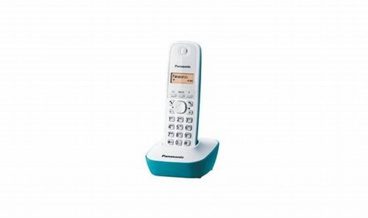 Panasonic Kx-Tg1611Frc Solo Téléphone Sans Fil Sans Répondeur Blanc Bleu