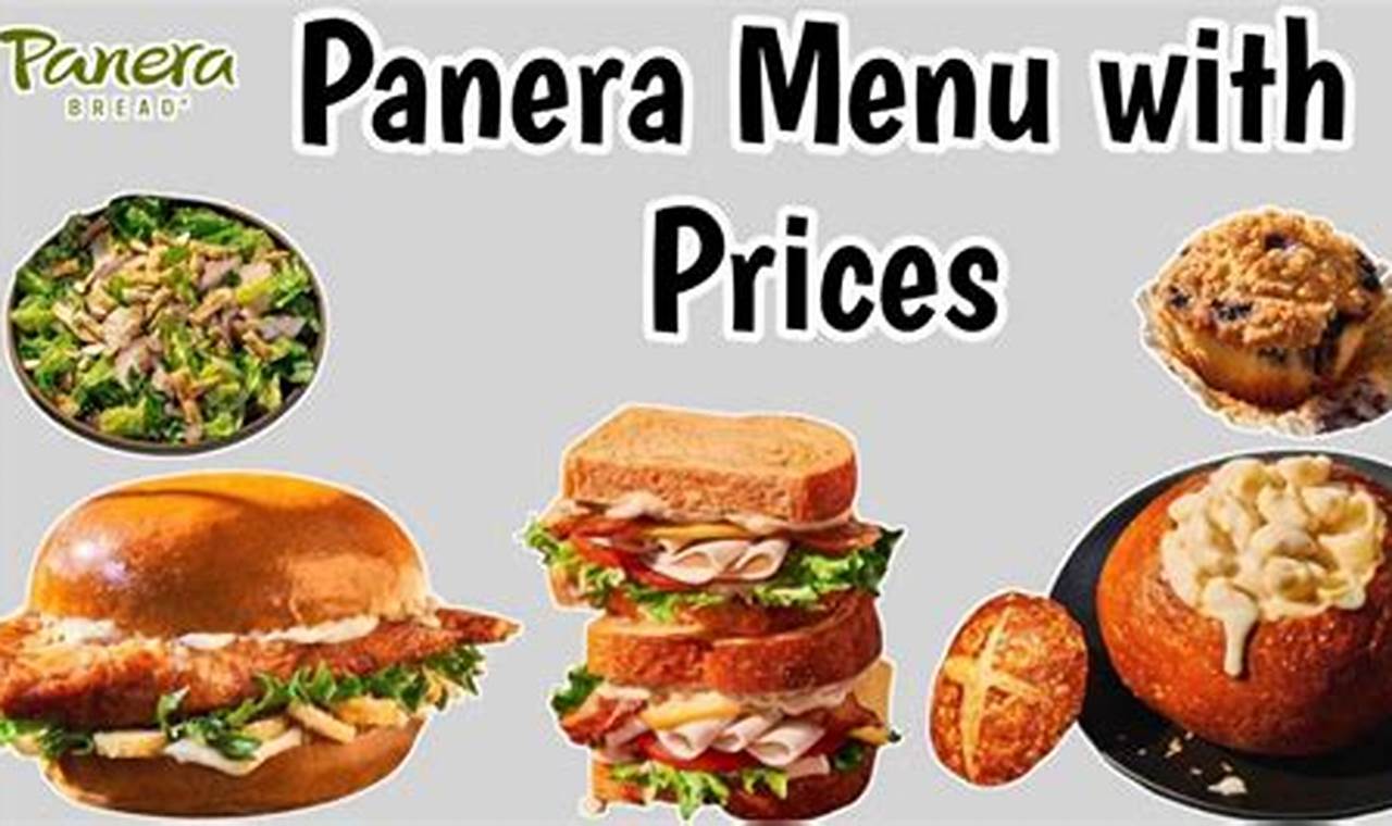 Panera Menu With Prices 2024
