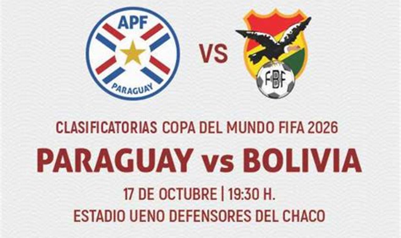Paraguay Vs Bolivia 2024
