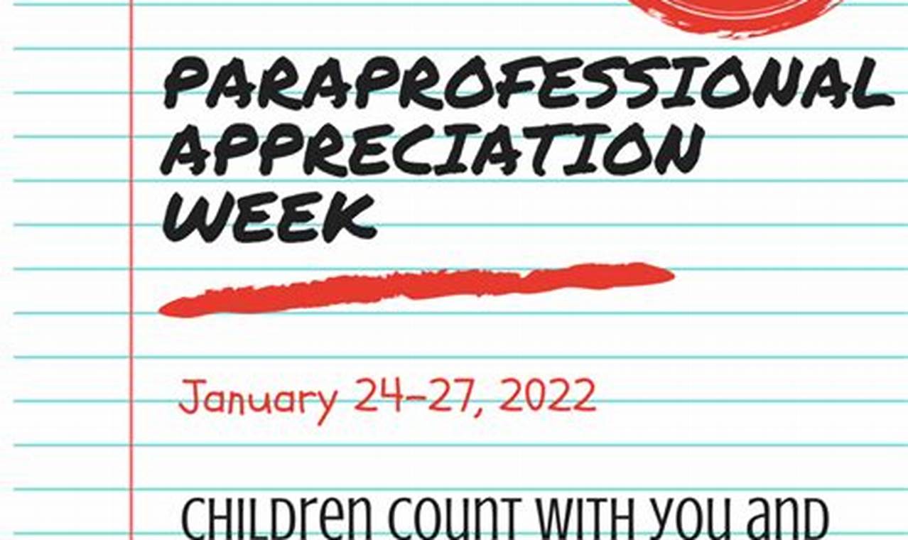 Paraprofessional Appreciation Week 2024 Images