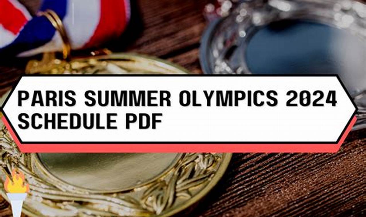 Paris Olympic Games 2024 Schedule Of Events Wiki