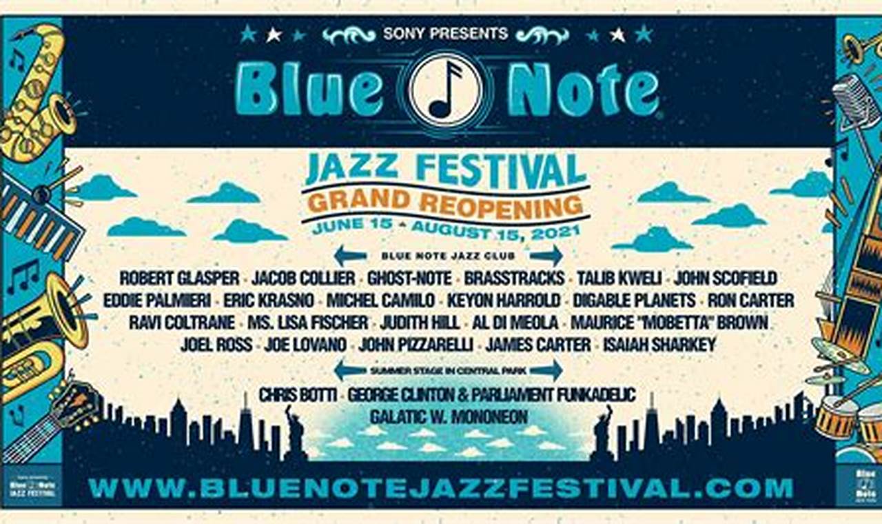 Participation Lineup For 2024 Blue Note Jazz Festival Napa Valley