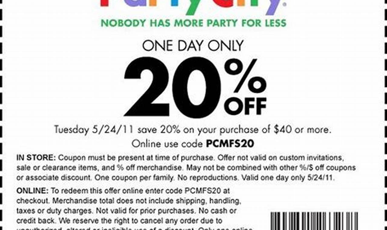 Party City Coupon Code 2024