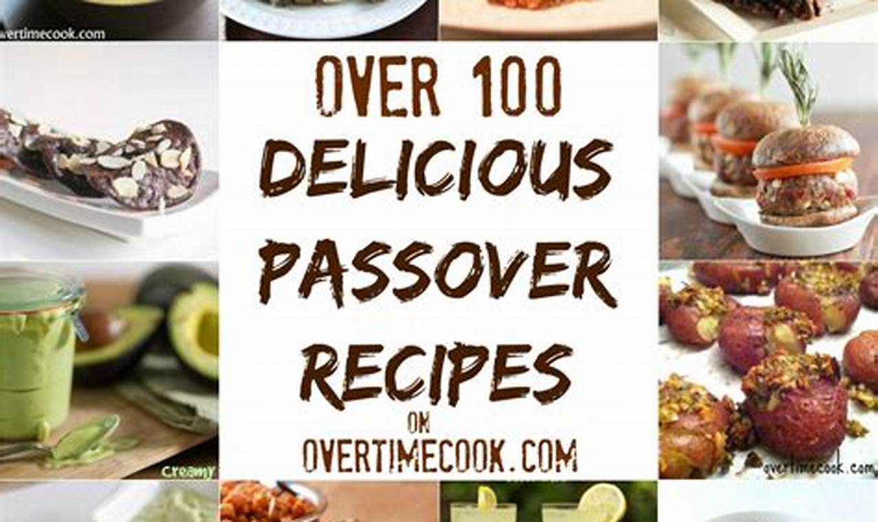 Passover 2024 Recipes With