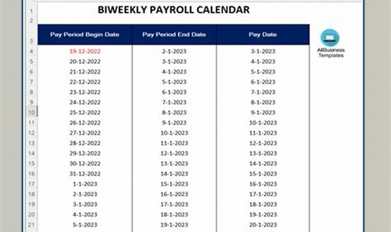 Pay Schedule Biweekly 2024