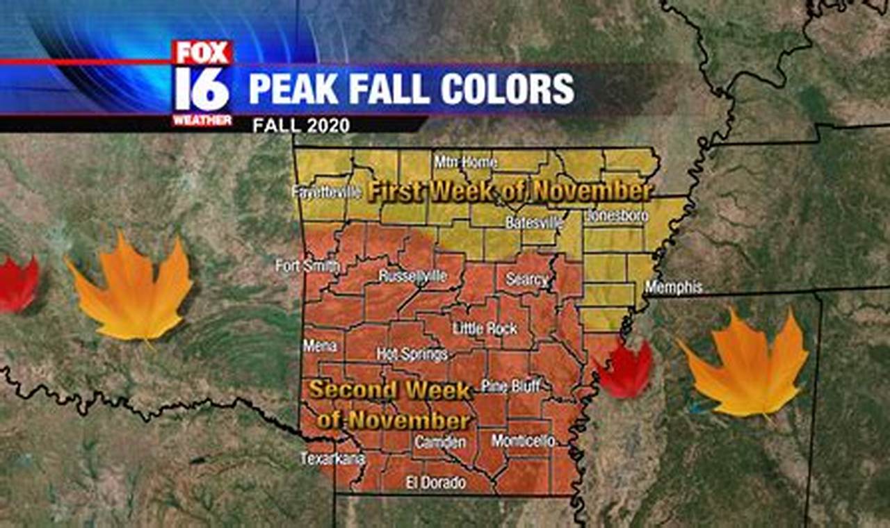 Peak Fall Foliage Arkansas 2024