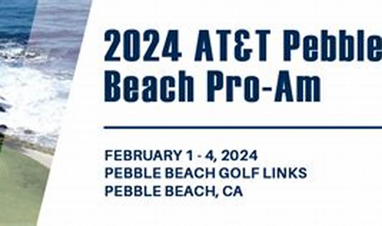 Pebble Beach Pro Am 2024 Pairings