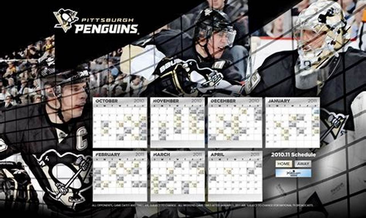 Penguins Promotional Schedule 2024