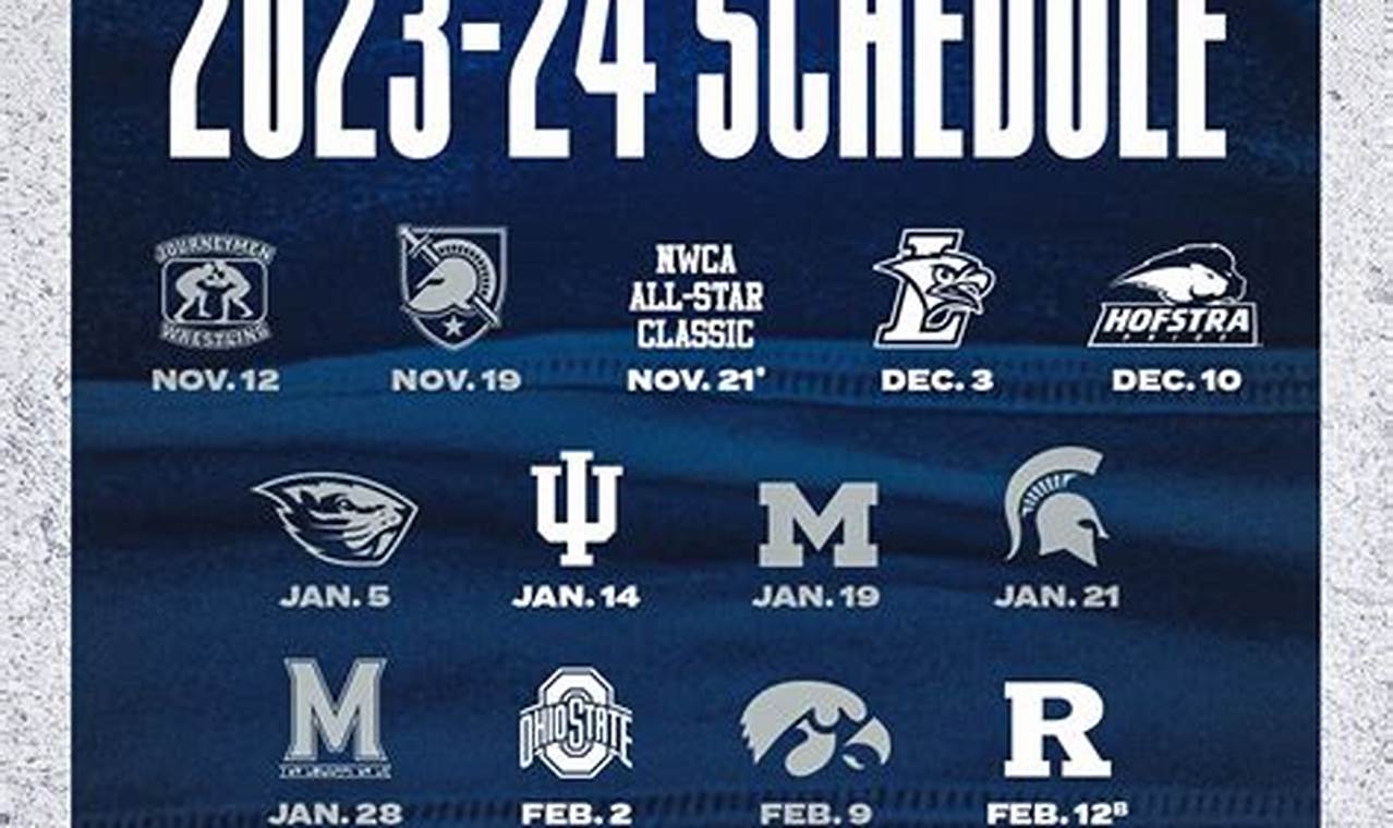 Penn State 2024 Wrestling Schedule