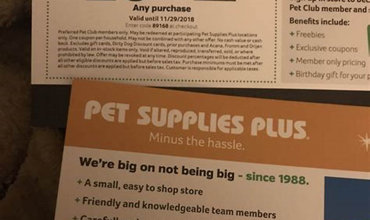 Pet Supplies Plus Coupon 2024