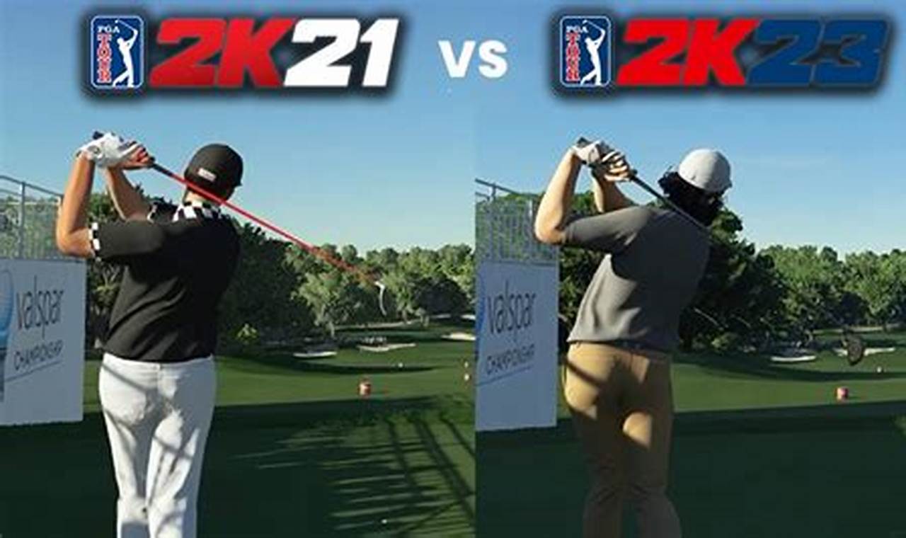 Pga Tour 2k21 Vs 2k23