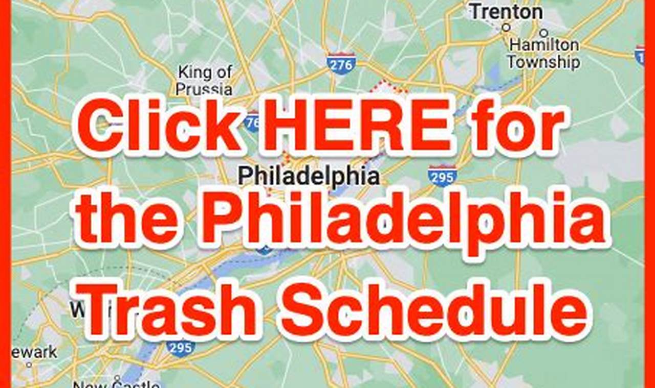 Philadelphia Trash Schedule 2024