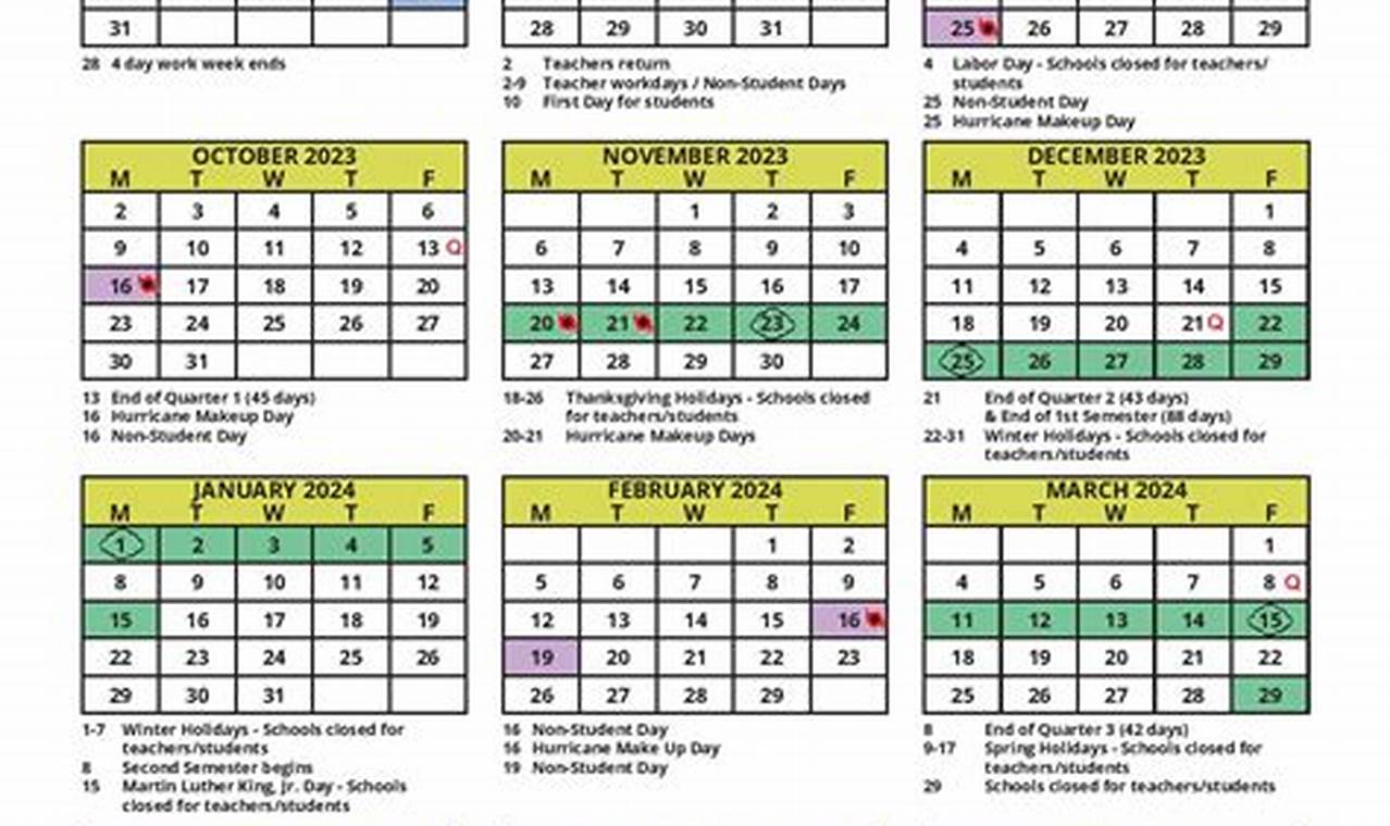 Pinellas County 2024 School Calendar