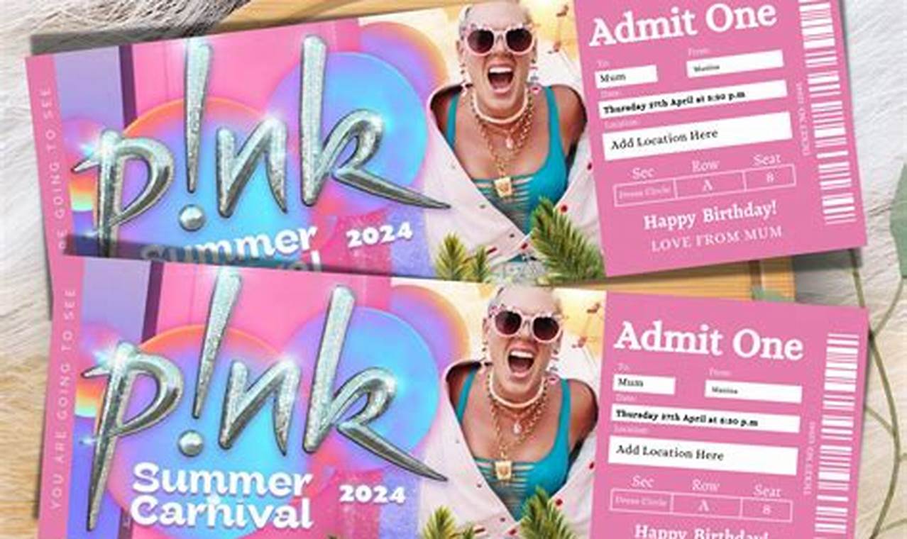 Pink 2024 Tour Tickets