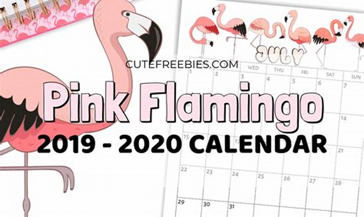 Pink Flamingo Calendar