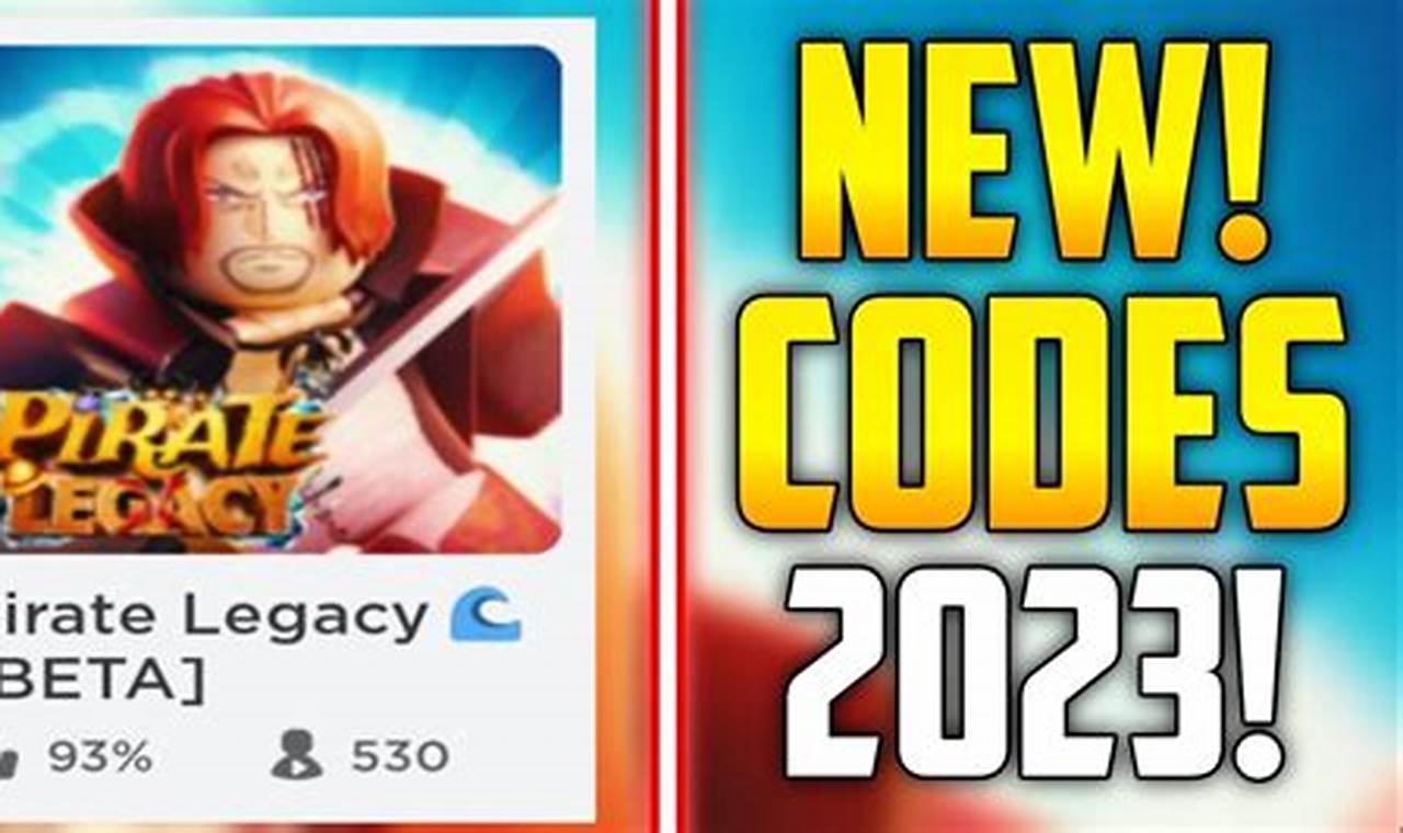 Pirate Legacy Codes 2024