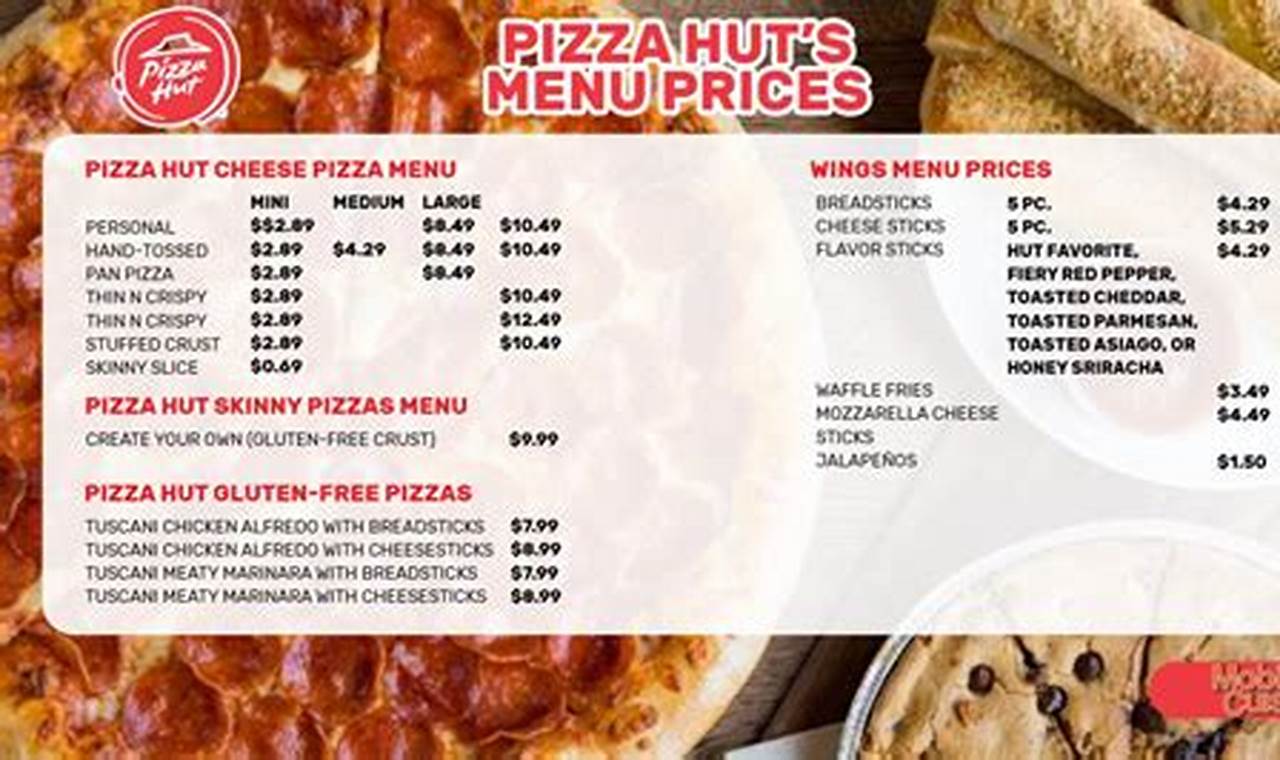 Pizza Hut Menu With Prices 2024